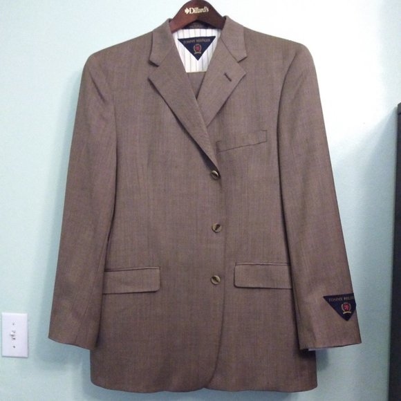 Tommy Hilfiger Men 2 Piece Suit Blazer Wool